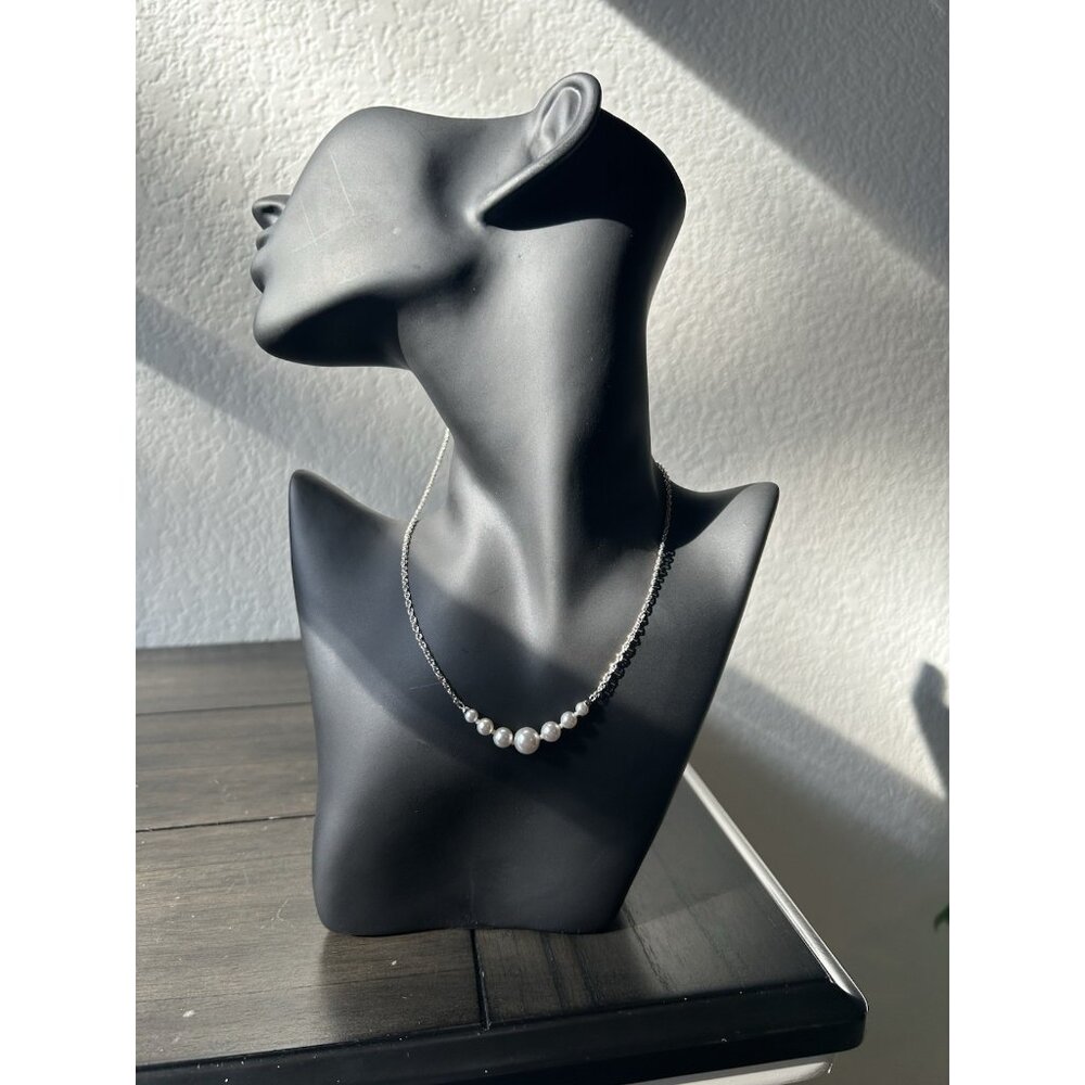 NWT NADRI SIMULATED PEARL NECKLACE Precious Metal Plating  16"